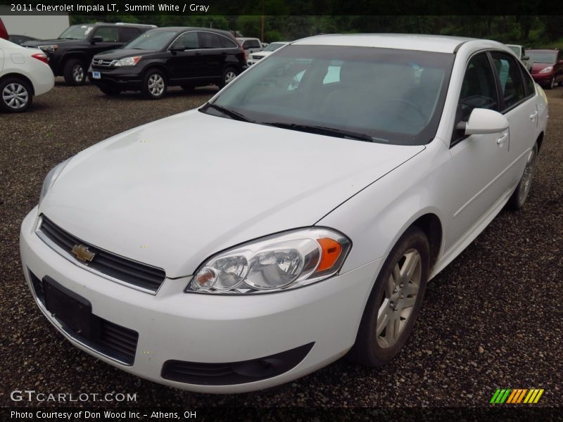 Summit White / Gray 2011 Chevrolet Impala LT