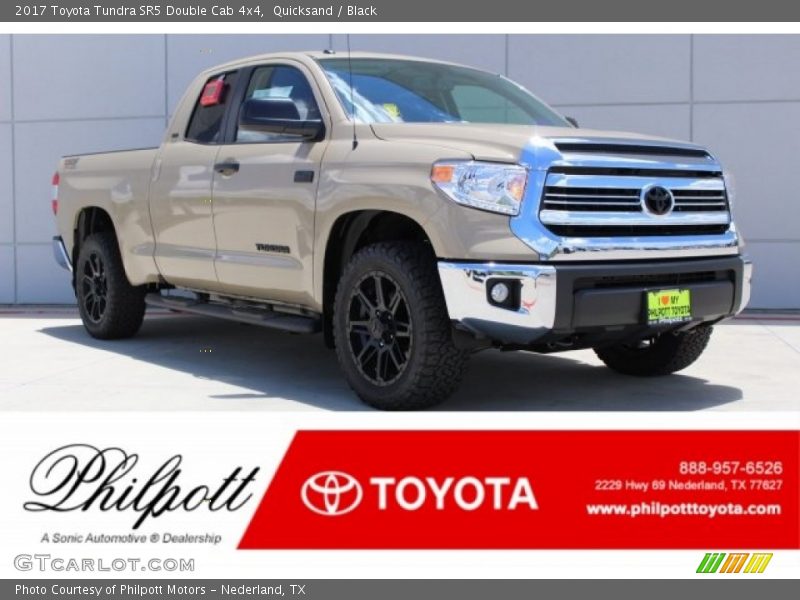 Quicksand / Black 2017 Toyota Tundra SR5 Double Cab 4x4