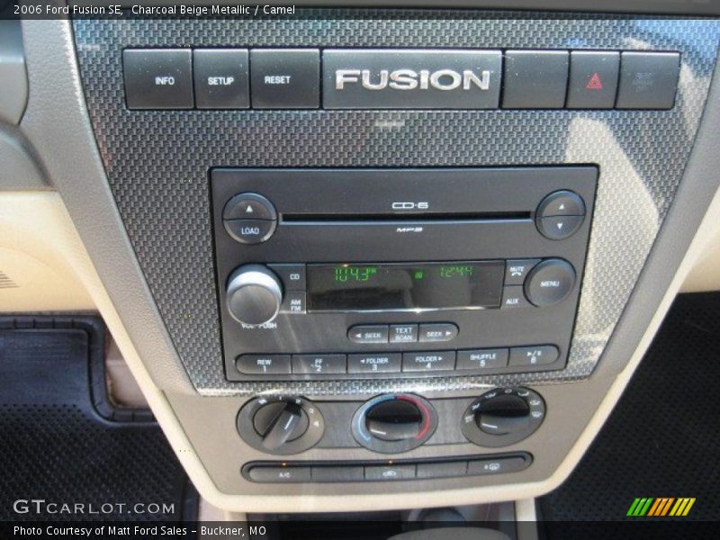 Charcoal Beige Metallic / Camel 2006 Ford Fusion SE