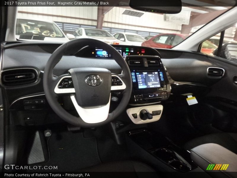Magnetic Gray Metallic / Black 2017 Toyota Prius Prius Four