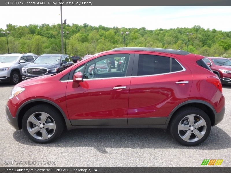 Ruby Red Metallic / Ebony 2014 Buick Encore AWD