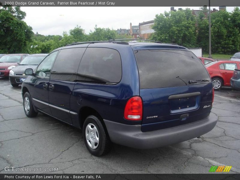 Patriot Blue Pearlcoat / Mist Gray 2000 Dodge Grand Caravan