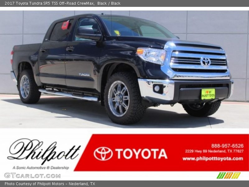 Black / Black 2017 Toyota Tundra SR5 TSS Off-Road CrewMax