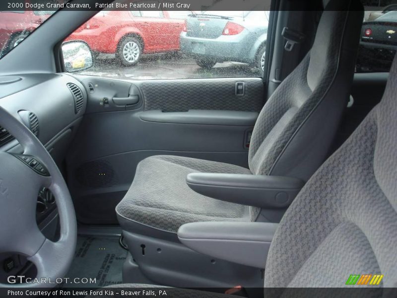 Patriot Blue Pearlcoat / Mist Gray 2000 Dodge Grand Caravan