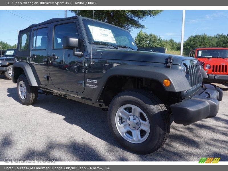 Rhino / Black 2017 Jeep Wrangler Unlimited Sport 4x4