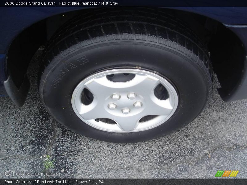 Patriot Blue Pearlcoat / Mist Gray 2000 Dodge Grand Caravan