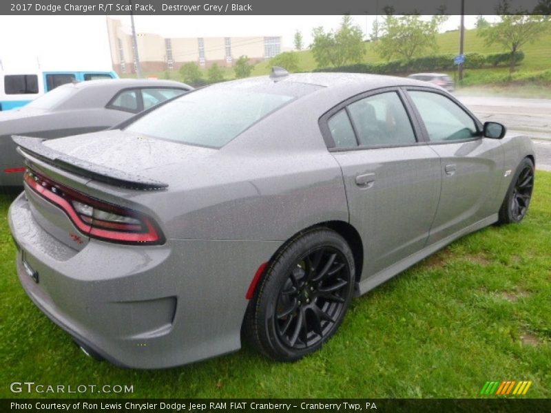 Destroyer Grey / Black 2017 Dodge Charger R/T Scat Pack