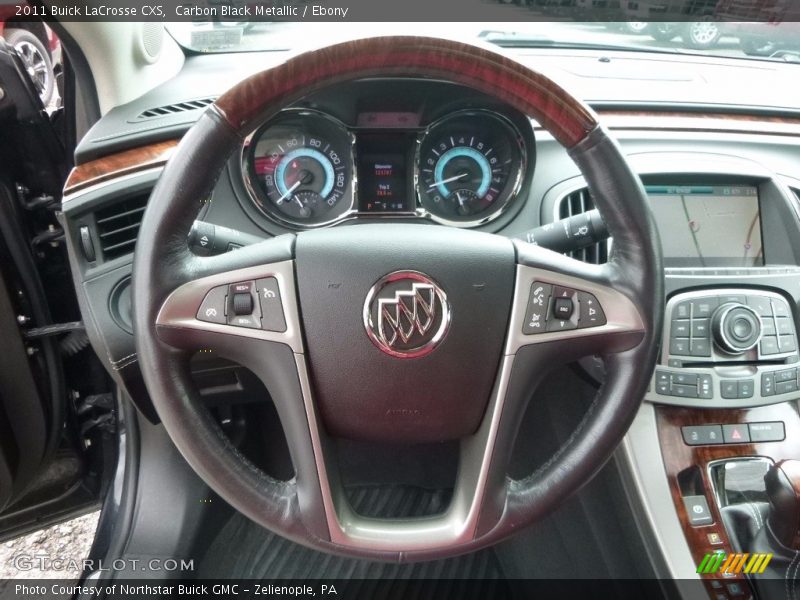 Carbon Black Metallic / Ebony 2011 Buick LaCrosse CXS