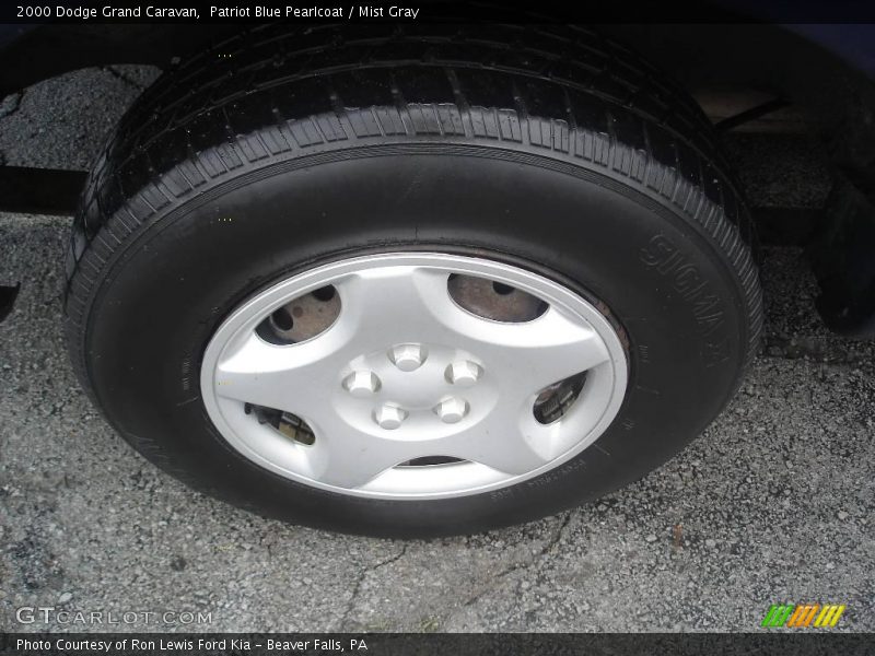Patriot Blue Pearlcoat / Mist Gray 2000 Dodge Grand Caravan