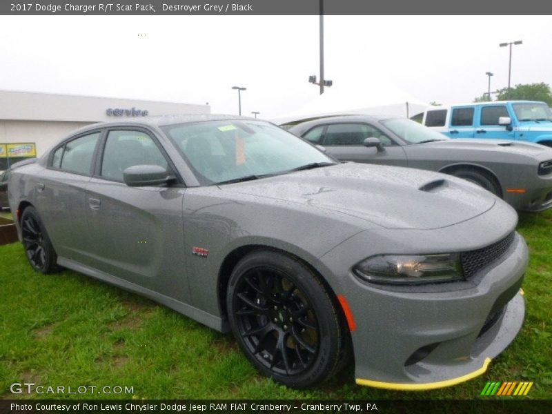 Destroyer Grey / Black 2017 Dodge Charger R/T Scat Pack