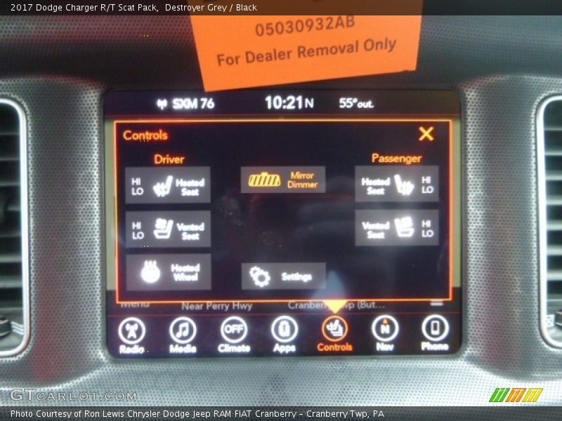 Destroyer Grey / Black 2017 Dodge Charger R/T Scat Pack