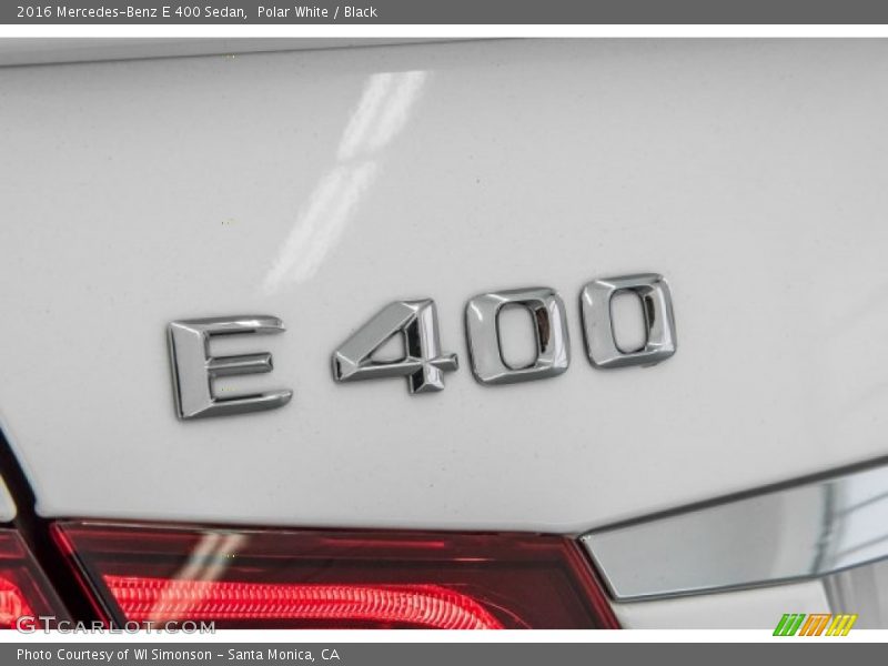 Polar White / Black 2016 Mercedes-Benz E 400 Sedan