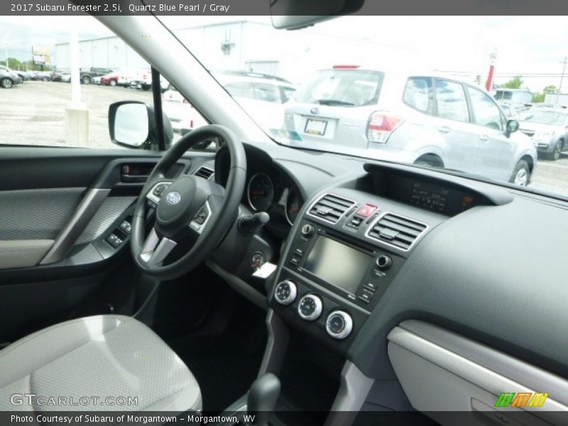 Quartz Blue Pearl / Gray 2017 Subaru Forester 2.5i