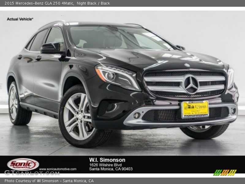 Night Black / Black 2015 Mercedes-Benz GLA 250 4Matic