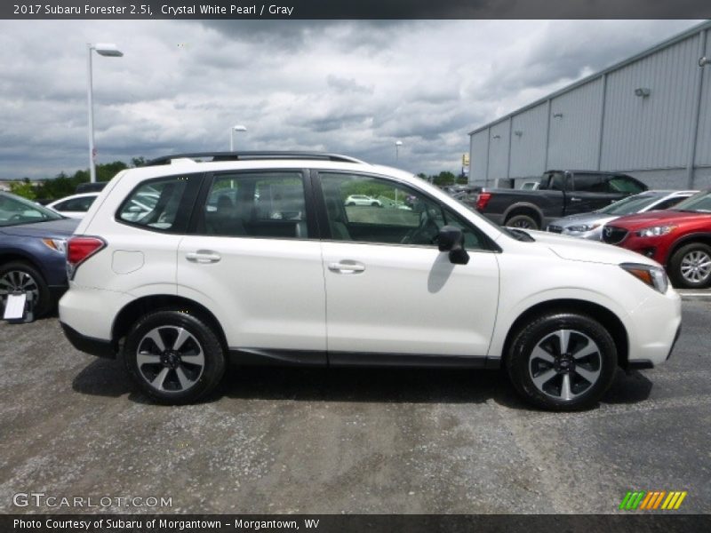 Crystal White Pearl / Gray 2017 Subaru Forester 2.5i