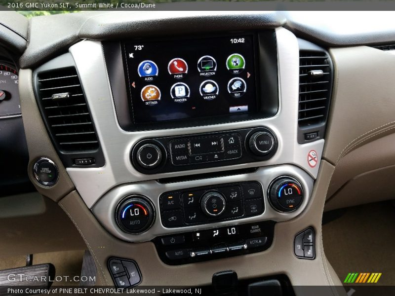 Summit White / Cocoa/Dune 2016 GMC Yukon SLT