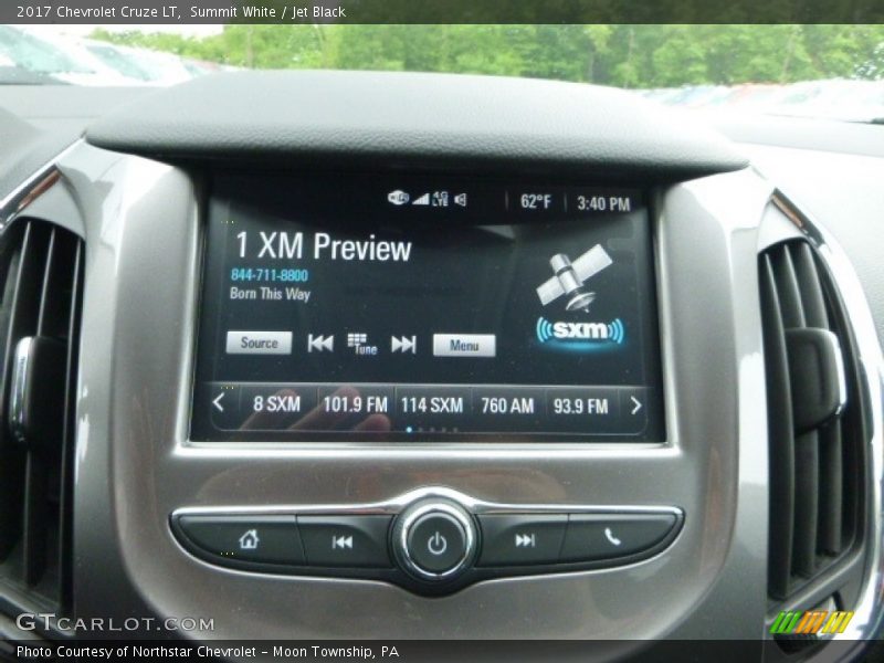 Summit White / Jet Black 2017 Chevrolet Cruze LT