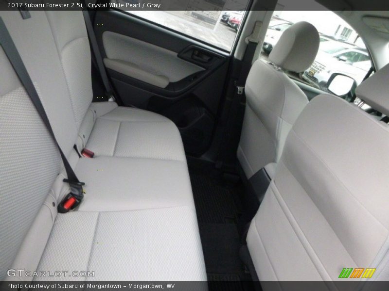 Crystal White Pearl / Gray 2017 Subaru Forester 2.5i