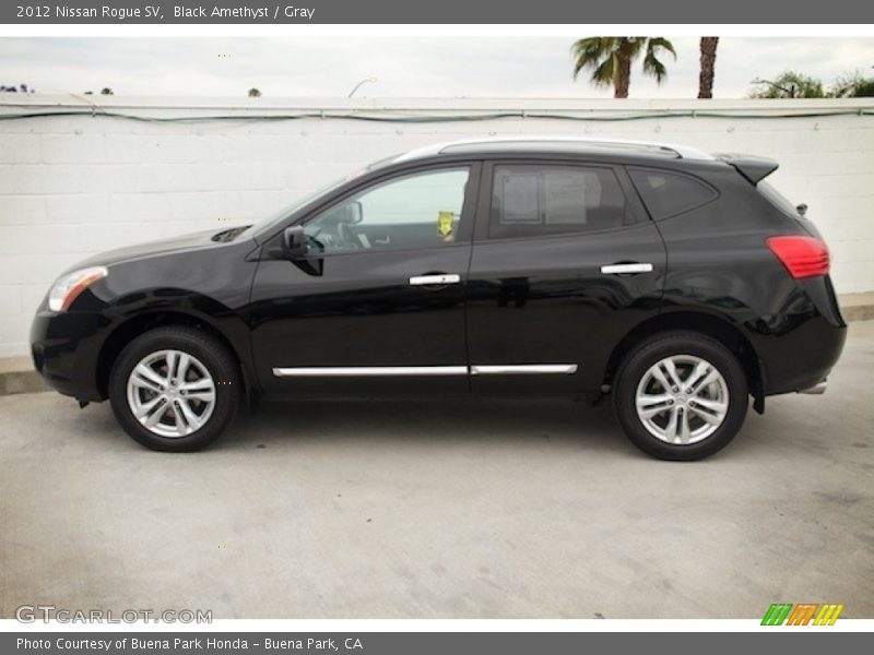 Black Amethyst / Gray 2012 Nissan Rogue SV