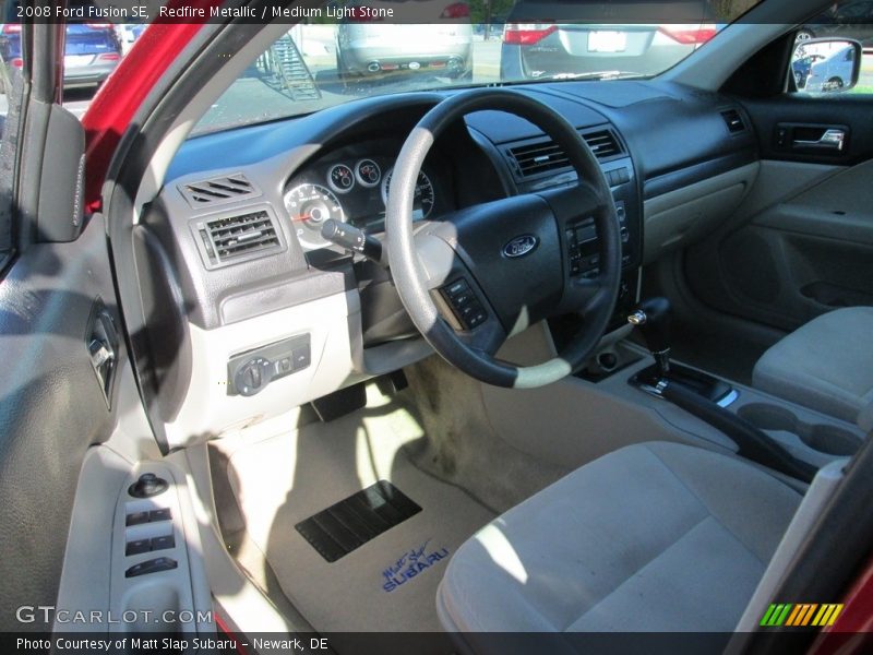 Redfire Metallic / Medium Light Stone 2008 Ford Fusion SE