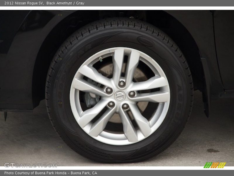 Black Amethyst / Gray 2012 Nissan Rogue SV