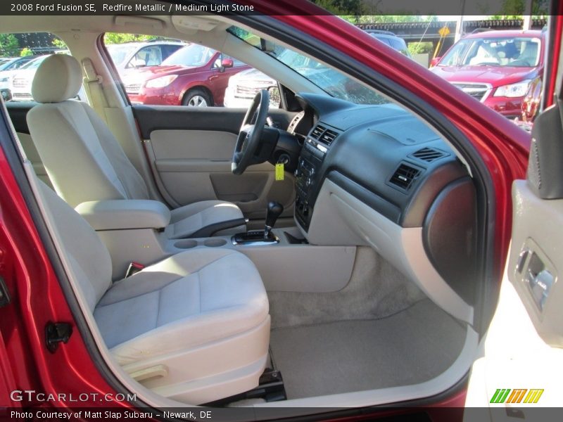 Redfire Metallic / Medium Light Stone 2008 Ford Fusion SE