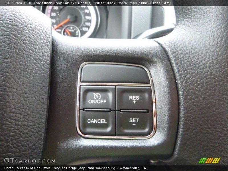 Brilliant Black Crystal Pearl / Black/Diesel Gray 2017 Ram 3500 Tradesman Crew Cab 4x4 Chassis