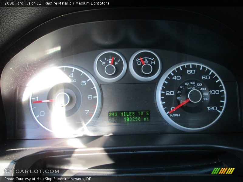Redfire Metallic / Medium Light Stone 2008 Ford Fusion SE