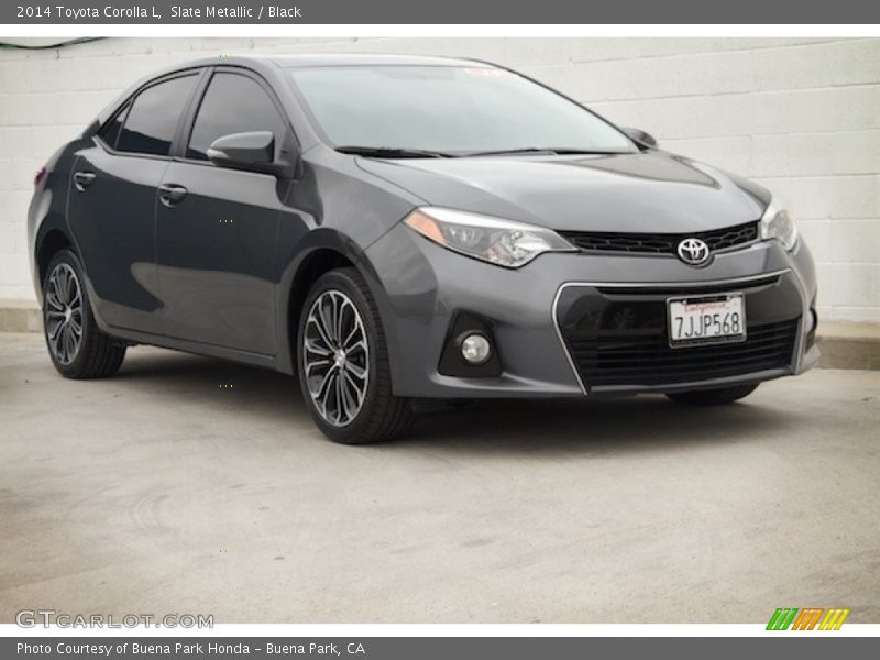 Slate Metallic / Black 2014 Toyota Corolla L