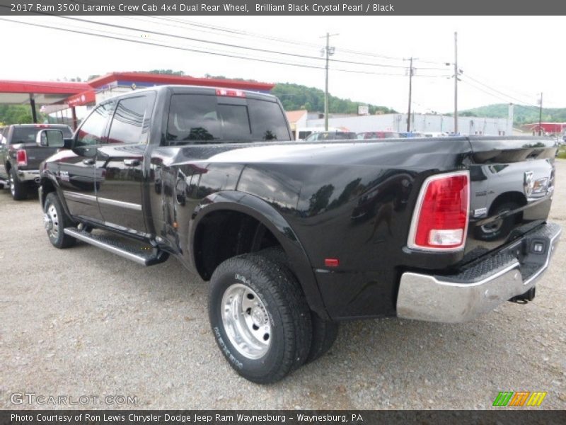 Brilliant Black Crystal Pearl / Black 2017 Ram 3500 Laramie Crew Cab 4x4 Dual Rear Wheel