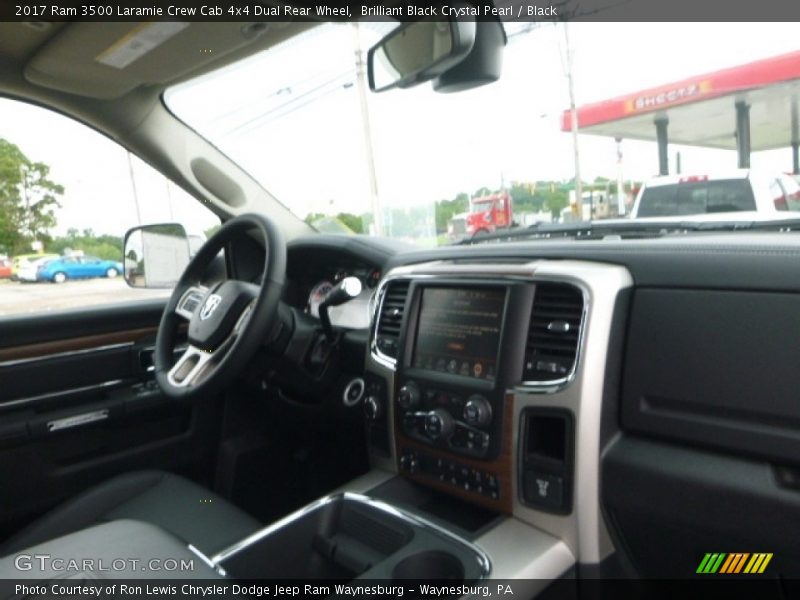 Brilliant Black Crystal Pearl / Black 2017 Ram 3500 Laramie Crew Cab 4x4 Dual Rear Wheel