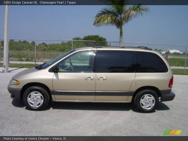 Champagne Pearl / Taupe 2000 Dodge Caravan SE