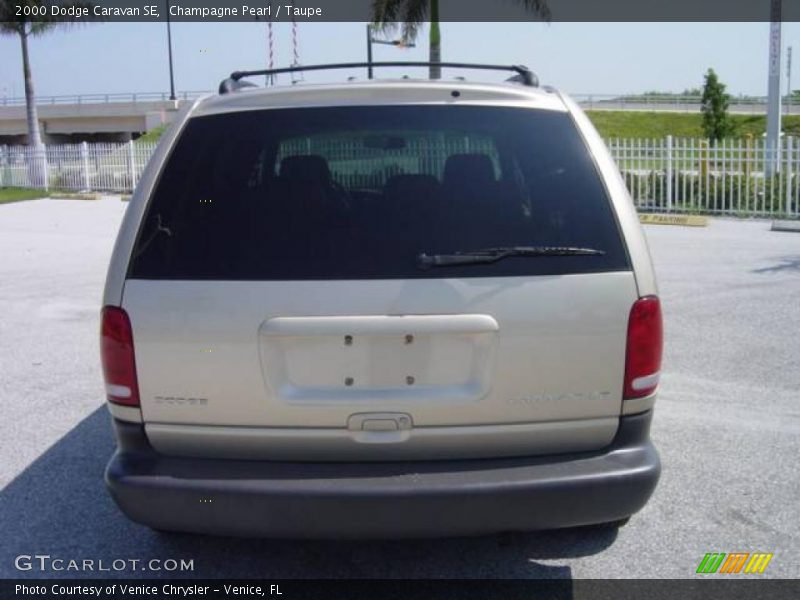 Champagne Pearl / Taupe 2000 Dodge Caravan SE
