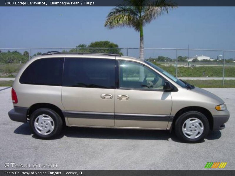 Champagne Pearl / Taupe 2000 Dodge Caravan SE