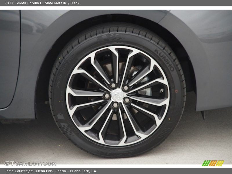 Slate Metallic / Black 2014 Toyota Corolla L