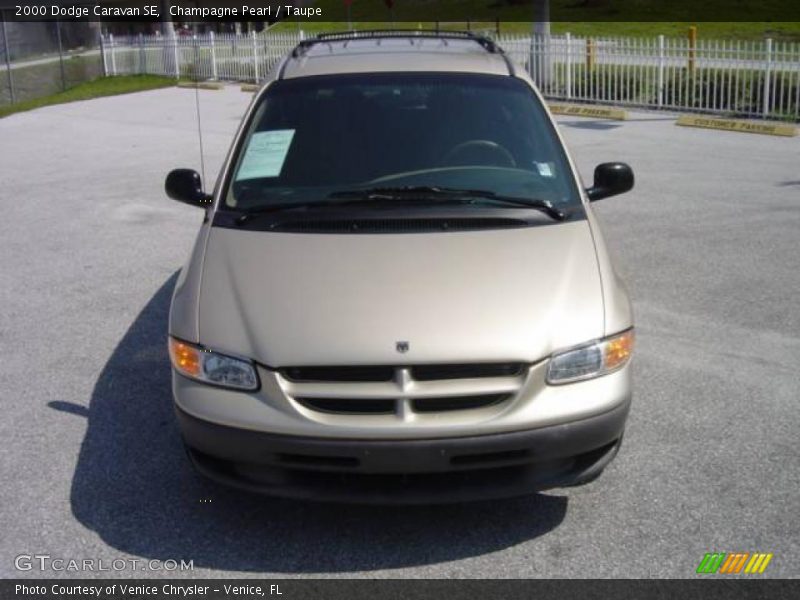 Champagne Pearl / Taupe 2000 Dodge Caravan SE
