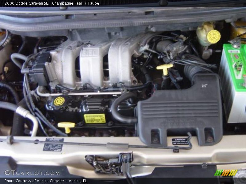 Champagne Pearl / Taupe 2000 Dodge Caravan SE