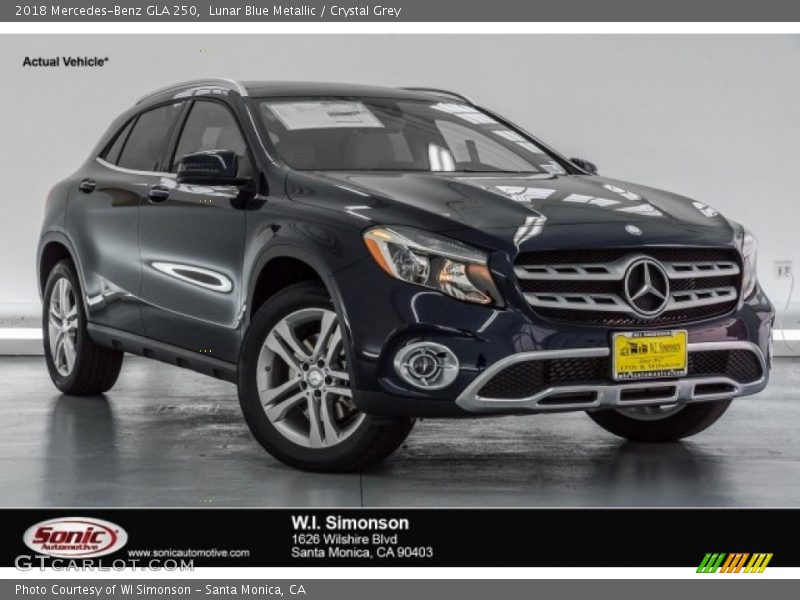Lunar Blue Metallic / Crystal Grey 2018 Mercedes-Benz GLA 250