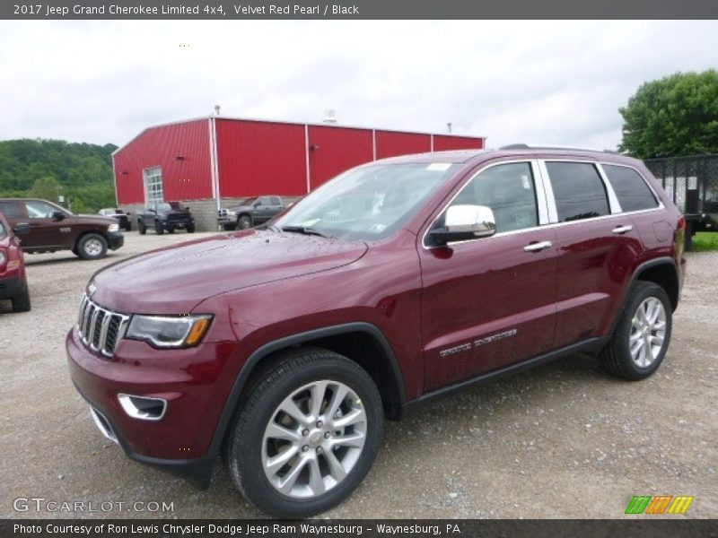 Velvet Red Pearl / Black 2017 Jeep Grand Cherokee Limited 4x4