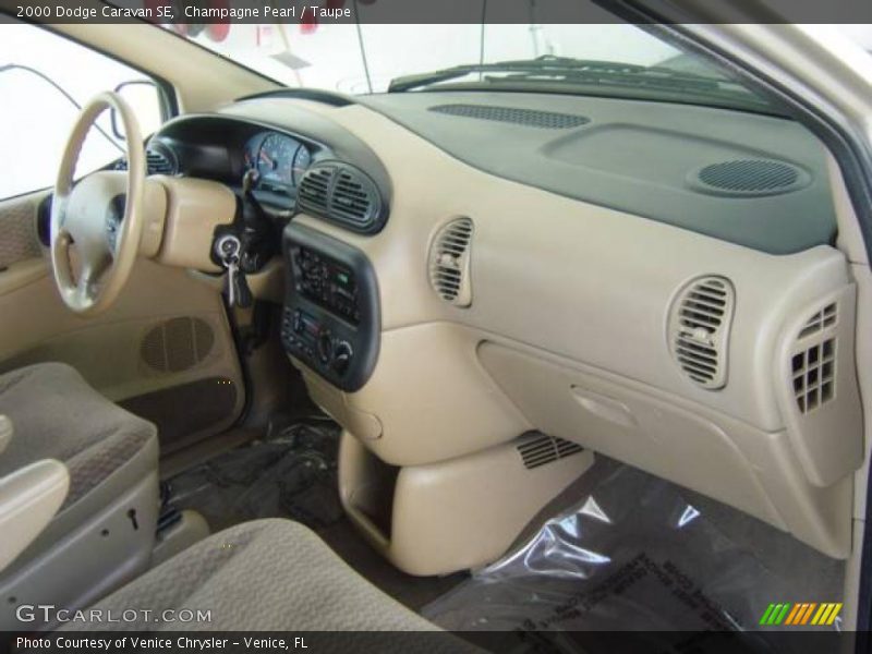 Champagne Pearl / Taupe 2000 Dodge Caravan SE