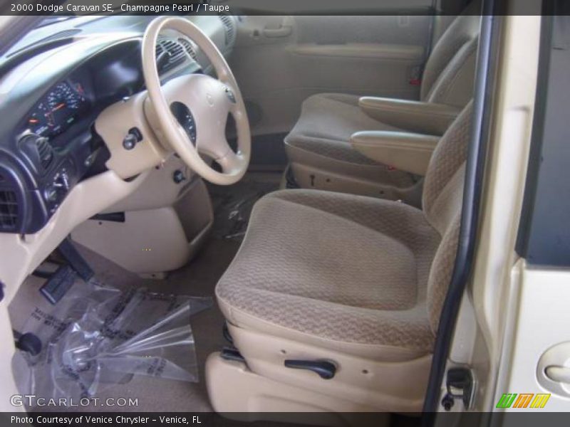 Champagne Pearl / Taupe 2000 Dodge Caravan SE