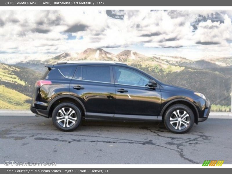 Barcelona Red Metallic / Black 2016 Toyota RAV4 LE AWD