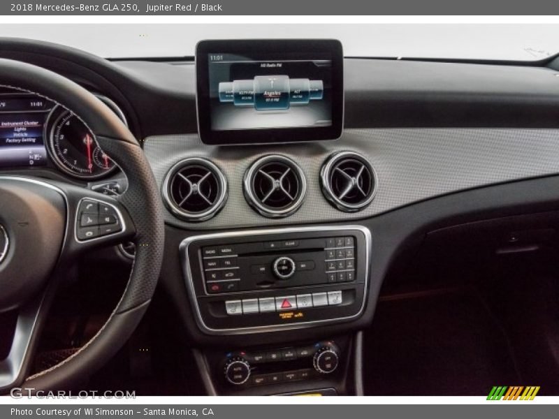 Dashboard of 2018 GLA 250