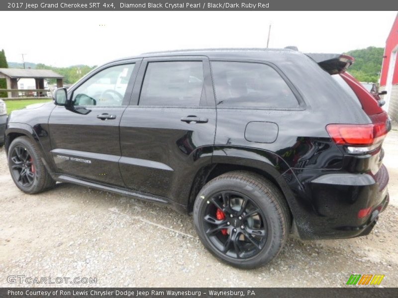 Diamond Black Crystal Pearl / Black/Dark Ruby Red 2017 Jeep Grand Cherokee SRT 4x4