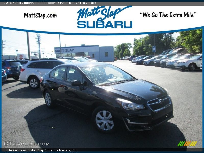 Crystal Black Silica / Black 2016 Subaru Impreza 2.0i 4-door