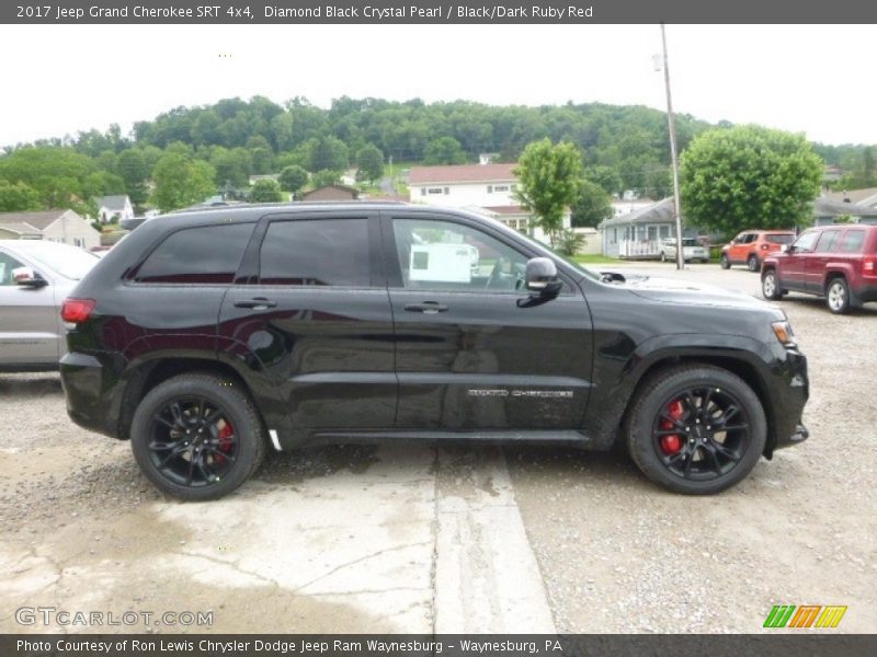 Diamond Black Crystal Pearl / Black/Dark Ruby Red 2017 Jeep Grand Cherokee SRT 4x4