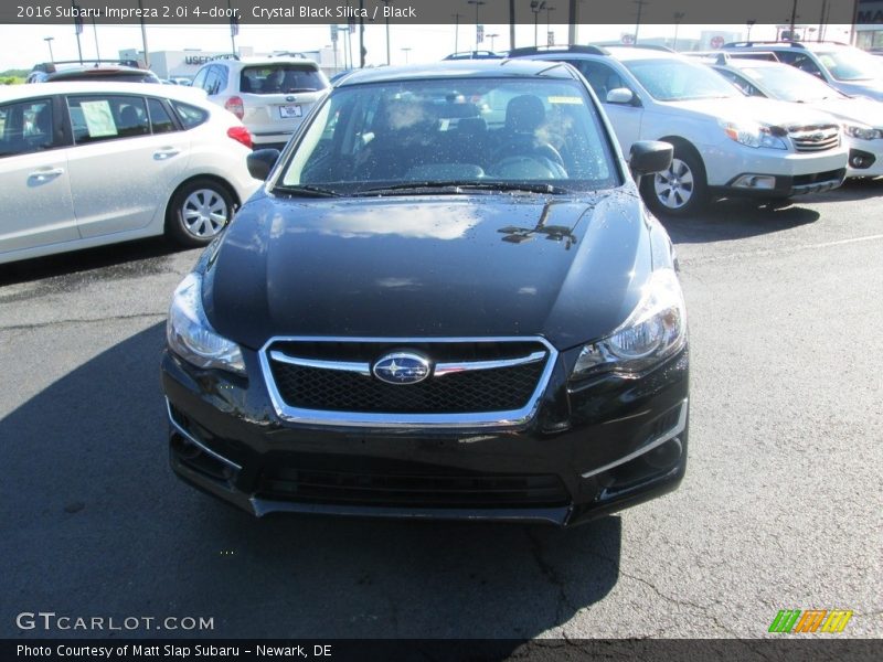 Crystal Black Silica / Black 2016 Subaru Impreza 2.0i 4-door