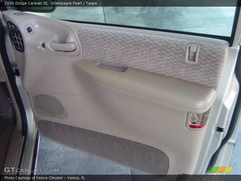 Champagne Pearl / Taupe 2000 Dodge Caravan SE
