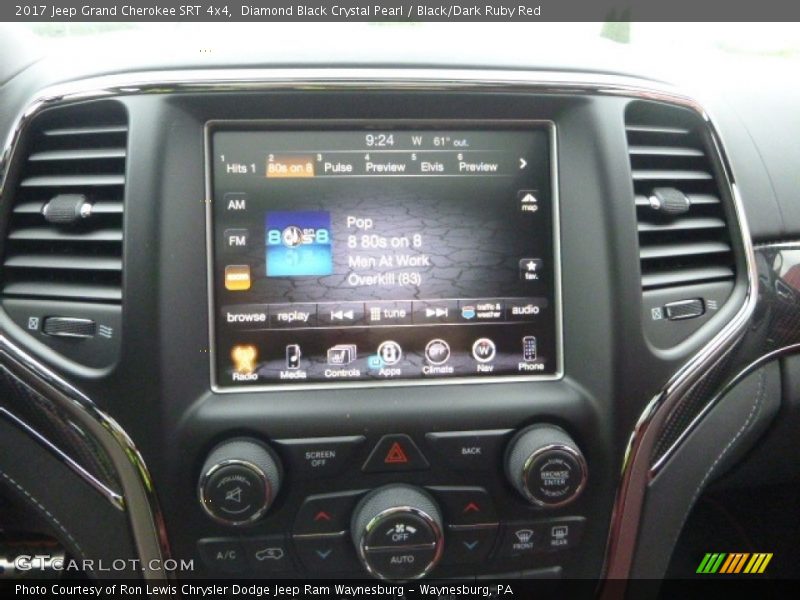 Controls of 2017 Grand Cherokee SRT 4x4