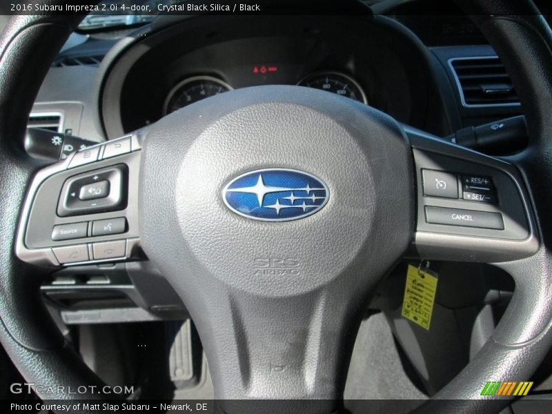 Crystal Black Silica / Black 2016 Subaru Impreza 2.0i 4-door